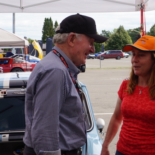 Paddy Hopkirk visits Toybox Racing during his Mini Paddock tour!